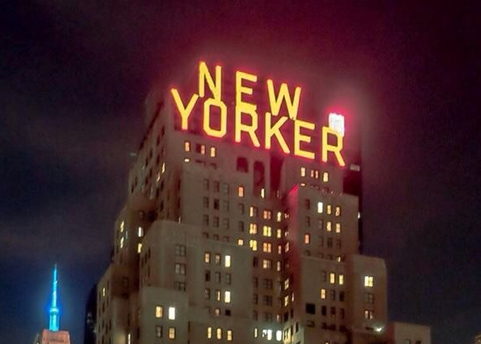 New Yorker hotel sign