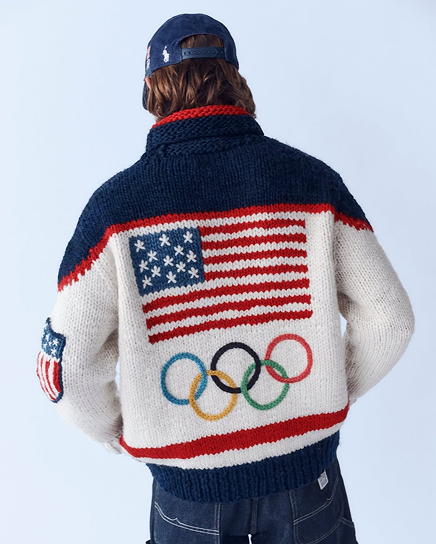 Olympic knit jacket
