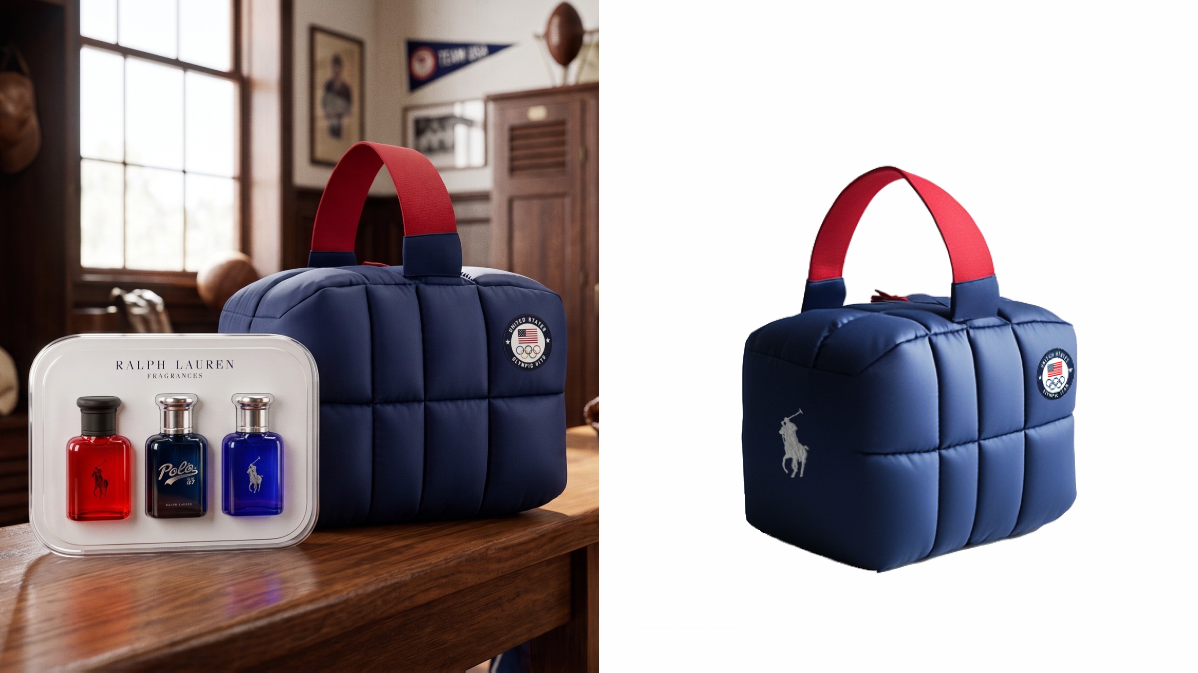 Puffer pouch gift set