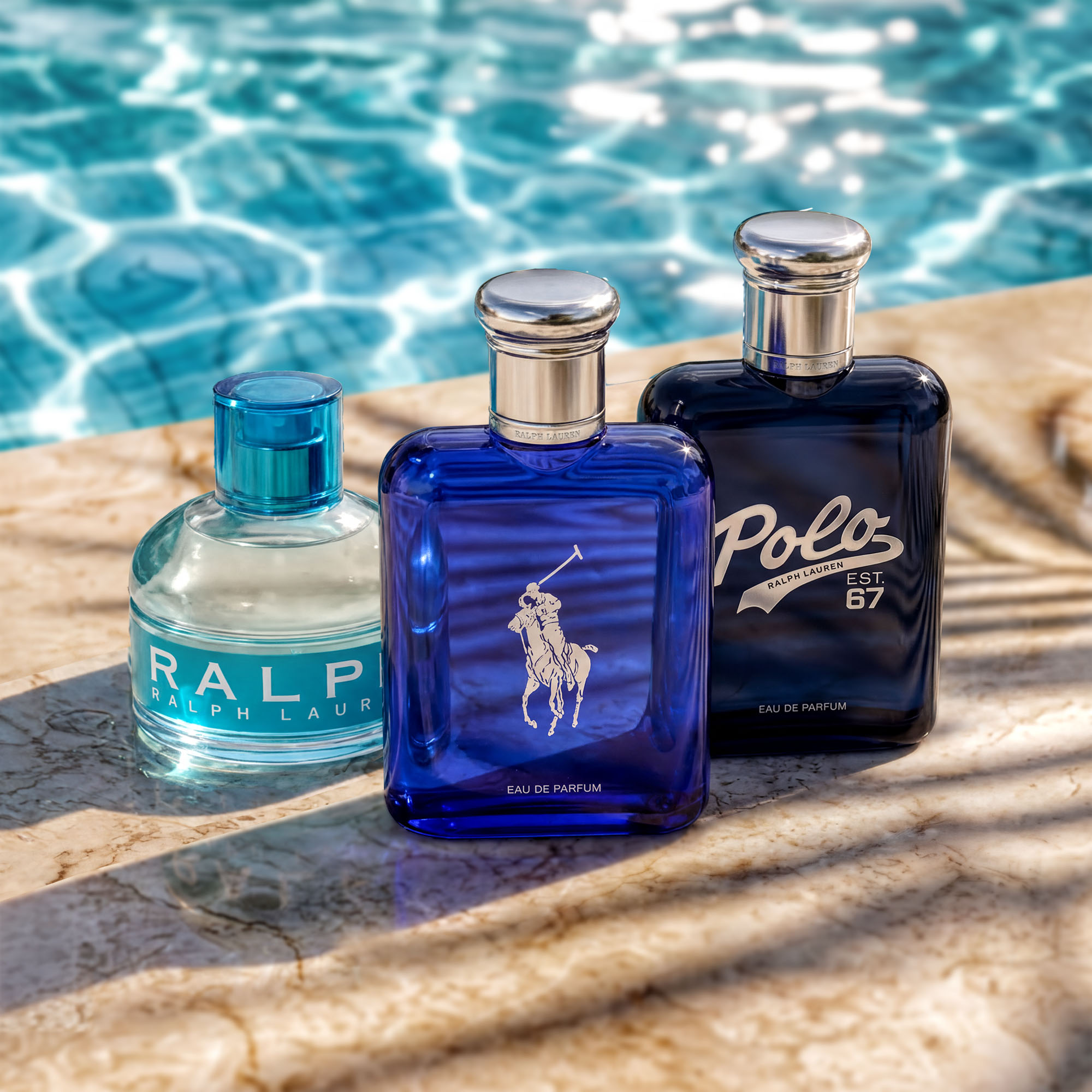 Summer concept — Polo franchise poolside