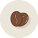 Whole bean icon