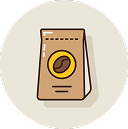 Brewed cup icon