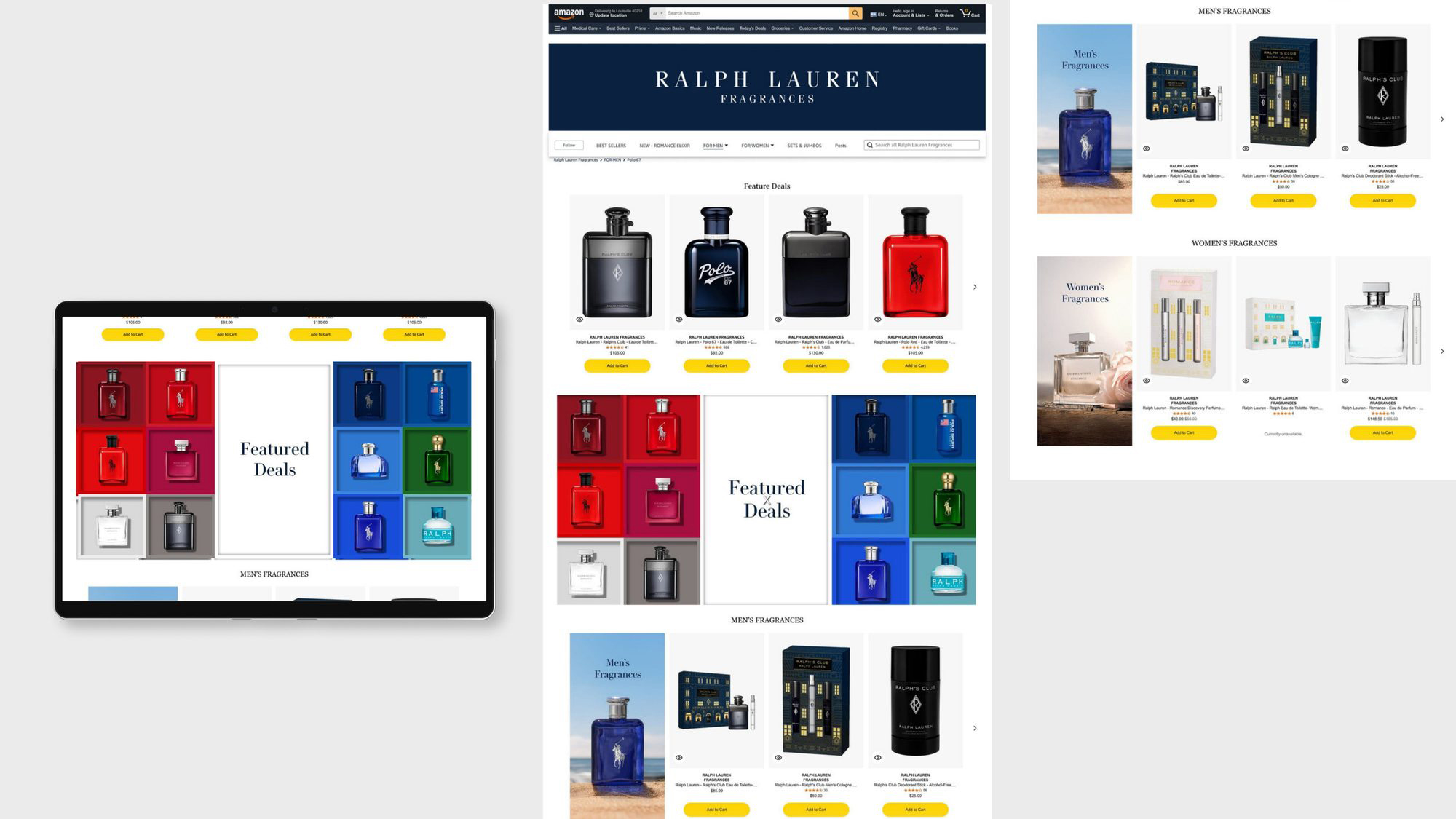 Amazon landing pages