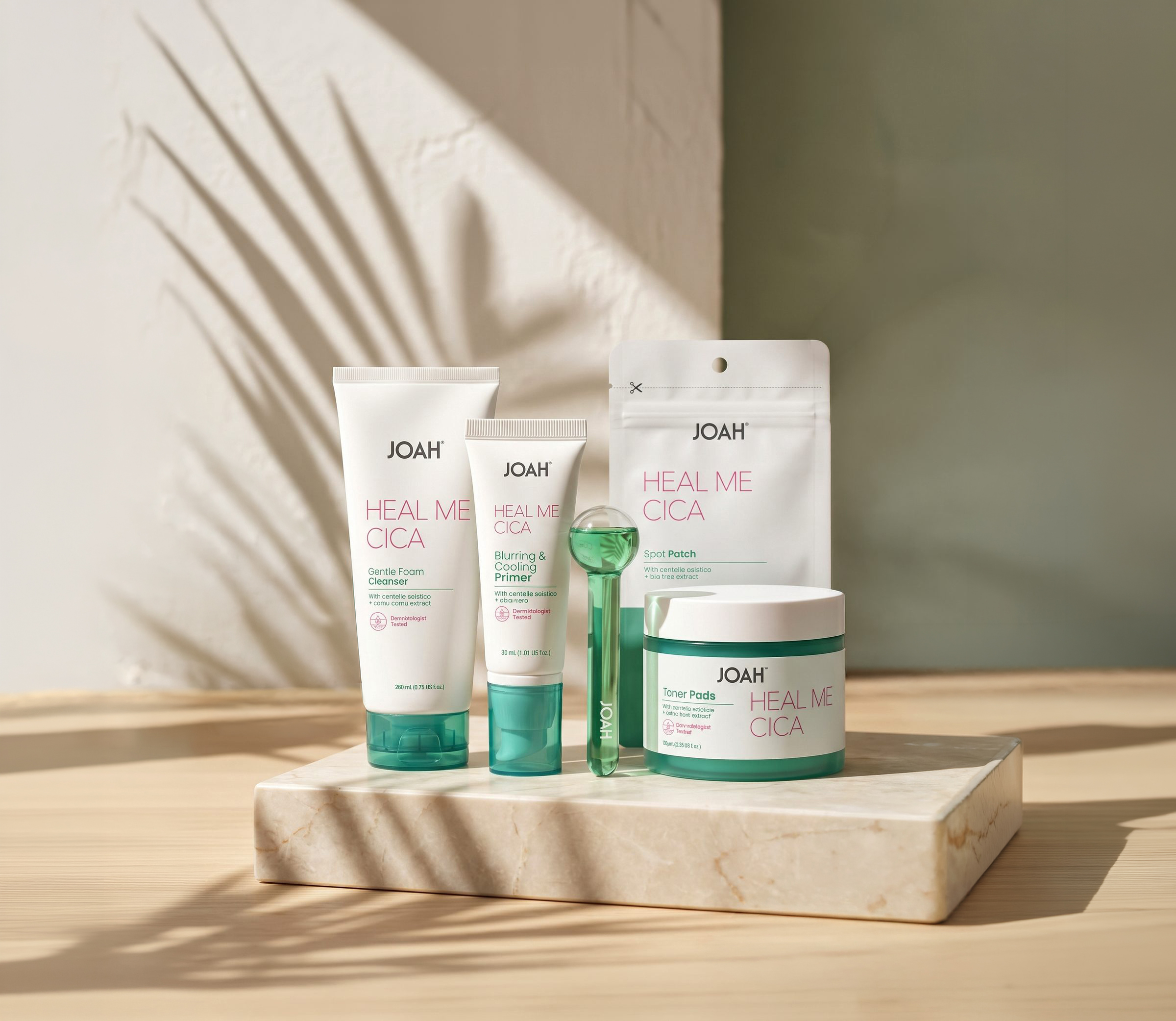 JOAH Heal Me CICA skincare line key visual