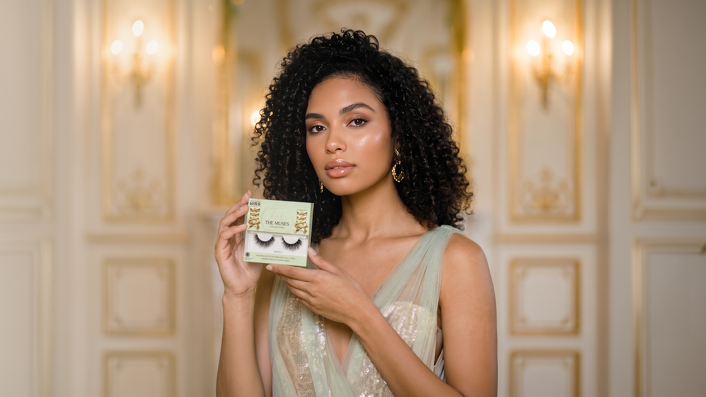 The Muses campaign — model with product