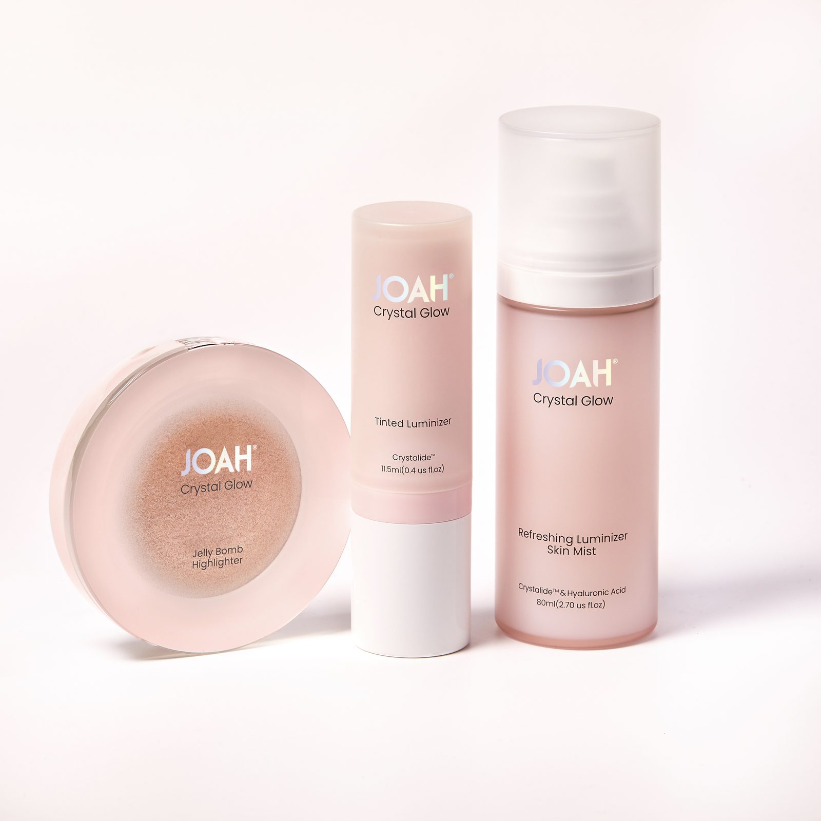 Crystal Glow packaging option 2 — blush pink